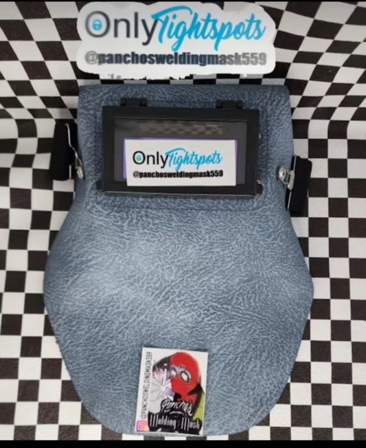Ligh blue tig welding mask